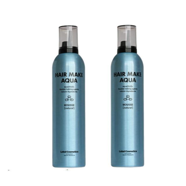 ルベル ヘアメイクアクア ムース ナチュラル (350g)×2本セット