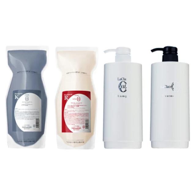 タマリス ラクレア オー シャンプー K クセゲフレッシュ 600mL ＋ トリートメント R ラディカルリペア 600g ＋ 各専用ディスペンサー セット