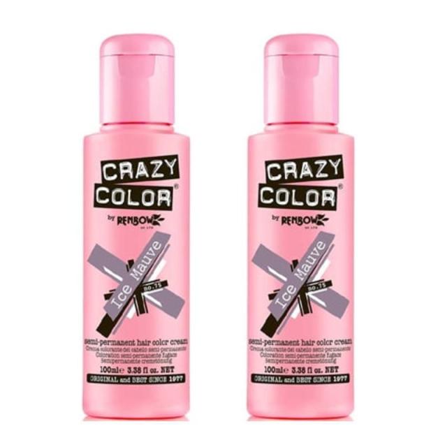 アレス クレイジーカラー アイスモーブ 100ml（2点セット）