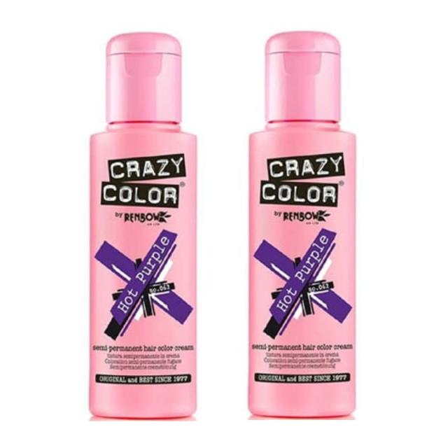 アレス クレイジーカラー ホットパープル 100ml（2点セット）