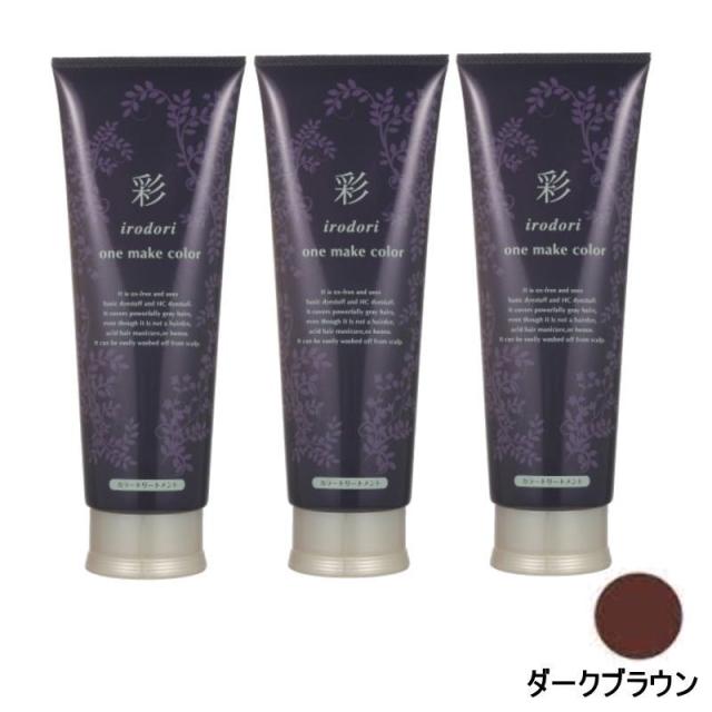 イリヤ 彩 ONEメイクカラー ダークブラウン 250g×3点セット