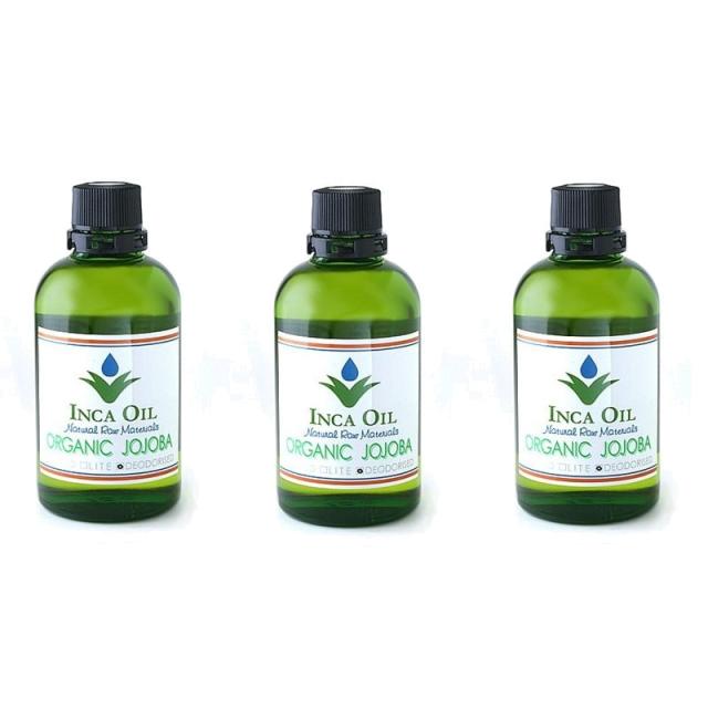 中京商事  インカオイル　オーガニックホホバオイル　ディオゥドライズド ＤＥＯＤＯＲＩＳＥＤ 　120ml  【×3点セット】