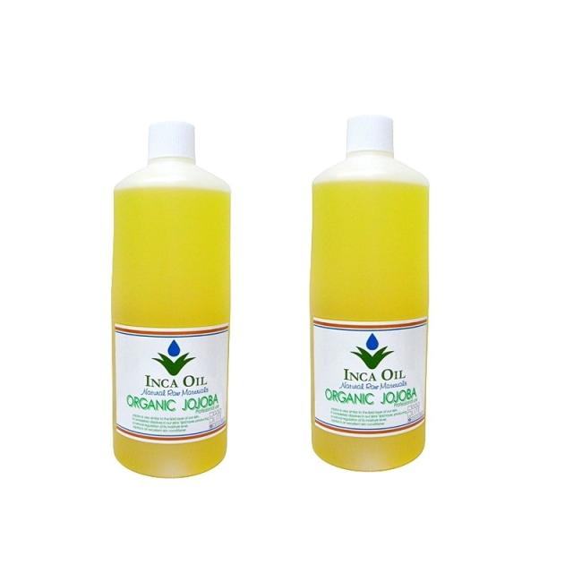 中京商事  インカオイル　オーガニックホホバオイル　ディオゥドライズド ＤＥＯＤＯＲＩＳＥＤ 　1000ml  【×2点セット】の通販は