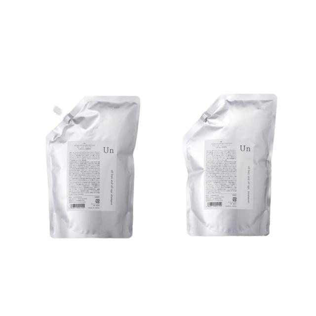 中京商事  Un　アン　ヘアシャンプー　1000ml ヘアトリートメント　1000g リフィルセットの通販は