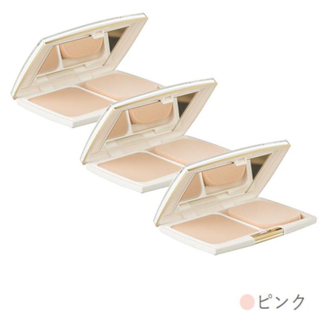 アルバコスメティックス SSパウダーファンデーション h-2 ピンク 13g（3点セット）