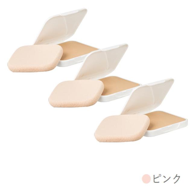 アルバコスメティックス SSパウダーファンデーション h-2 ピンク 13g リフィル(パフ付)（3点セット）