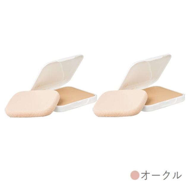 アルバコスメティックス SSパウダーファンデーション h-2 オークル 13g リフィル(パフ付)（2点セット）