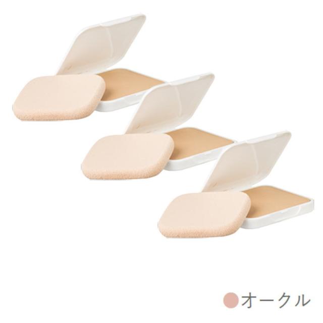アルバコスメティックス SSパウダーファンデーション h-2 オークル 13g リフィル(パフ付)（3点セット）