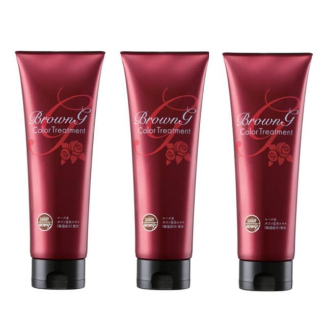 香栄化学　ブラウンGカラートリートメント　ライトブラウン　240g×3点セット