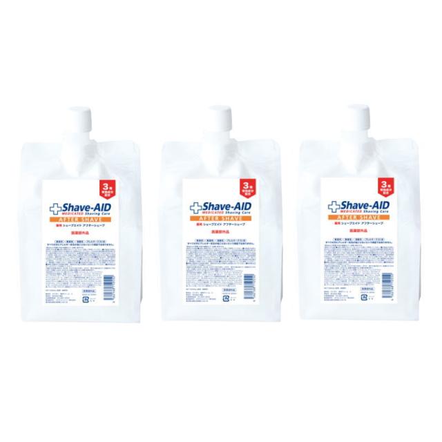 菊星 シェーブエイド アフターシェーブ 1000ml[医薬部外品] (3点セット)