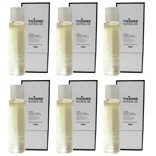 ティアーズ　ティオーネ　ナチュラルオイル ライト 80ml ×6個セット