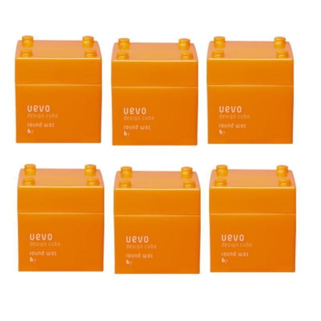 デミ　ウェーボ デザインキューブ　ラウンドワックス　80g 【6個セット】