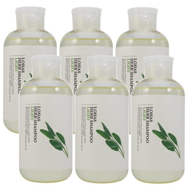 テクノエイト　ロハスハーブシャンプー　ライト (さらっとタイプ)　300ml【6個セット】の通販は 7,677円