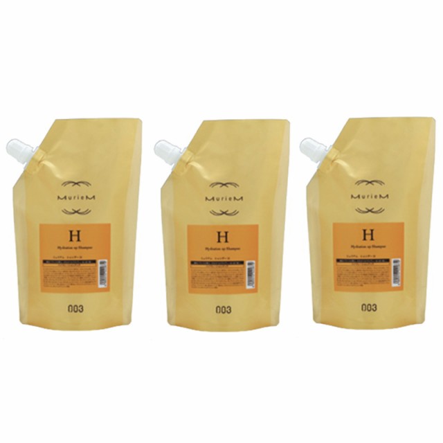 ナンバースリー　ミュリアム　ゴールド　　シャンプーH 500ml (詰め替え用)  ×3点セット