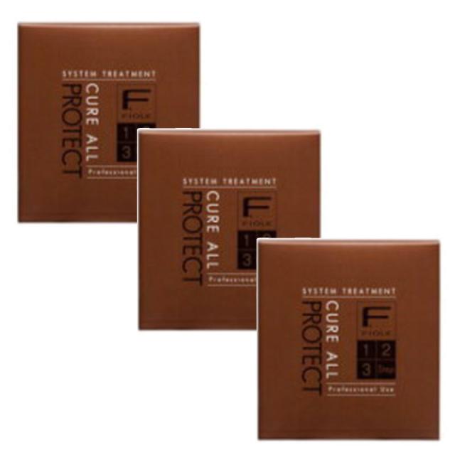 フィヨーレ F.プロテクト キュアオール システムトリートメントキット 【トリートメント1 (100ml)、トリートメント(60ml)、トリートメント3(18g)】×3点セットの通販は