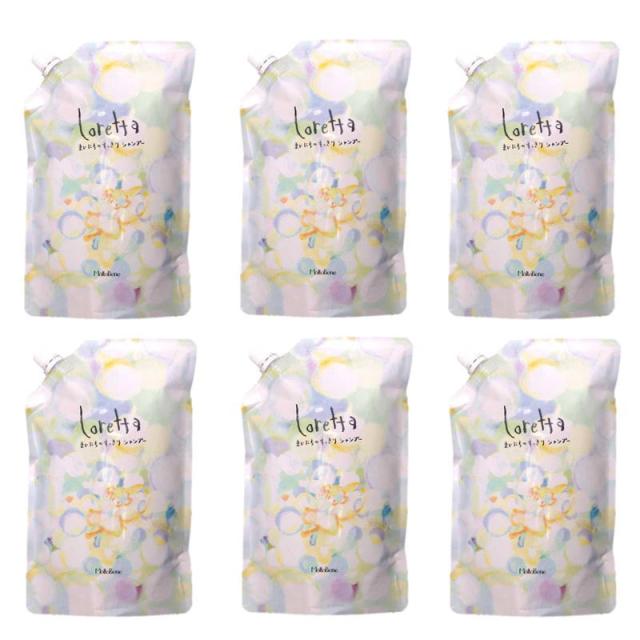 b-ex　ロレッタ まいにちのすっきりシャンプー 500mlリフィル ×6点セット