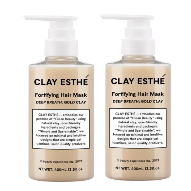b-ex　クレイエステ　フォーティファイングヘアマスク　ゴールドクレイ　400ml ×2点セットの通販は 5,110円