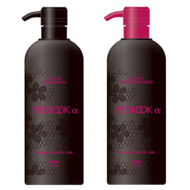 hoyu ホーユープロフェッショナル メディルックα スキャルプシャンプー 500ml スキャルプコンディショナー 500mlセットの通販は