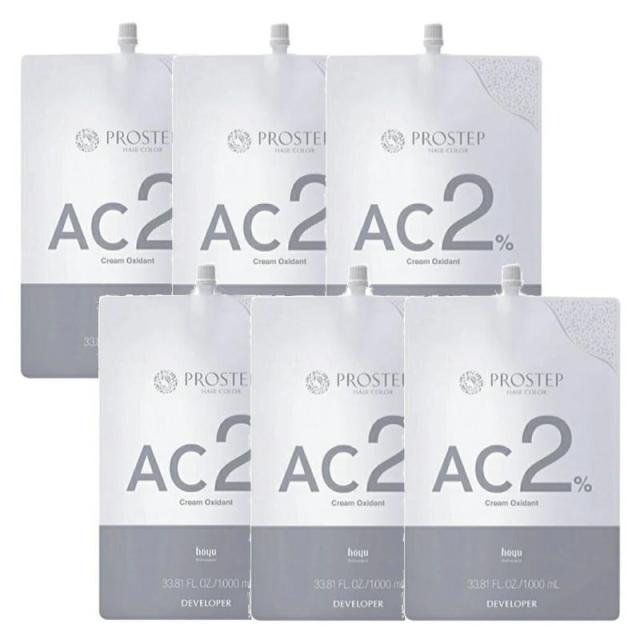 hoyu ホーユープロフェッショナル プロステップ クリームオキシダン AC 2% 1000ml×6点セット