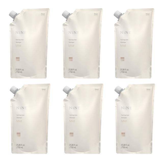 ホーユー　ナイン ファーミングケア　シャンプー　750ml（パウチ）  【×6点セット】