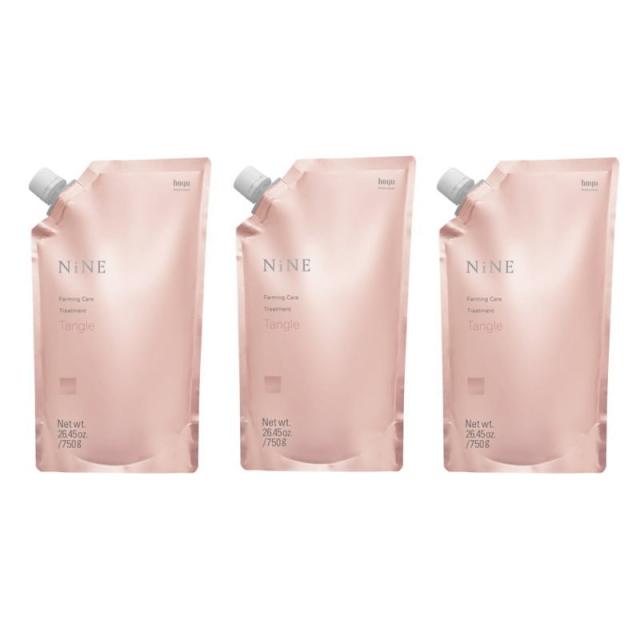 ホーユー　ナイン ファーミングケア　トリートメント　タングル　750g（パウチ）  【×3点セット】