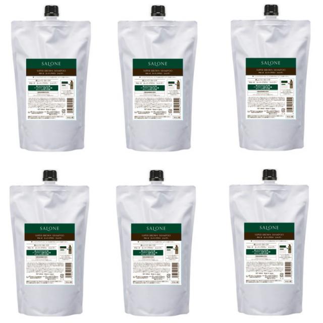 パシフィックプロダクツ　サローネ スーパーブラウン シャンプー (800mlリフィル)  ×6点セット