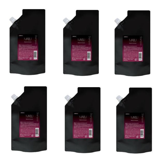 ハホニコ　マイブ薬用ブラックラメイ プレミアムシャンプー　500mlリフィル ×6点セット