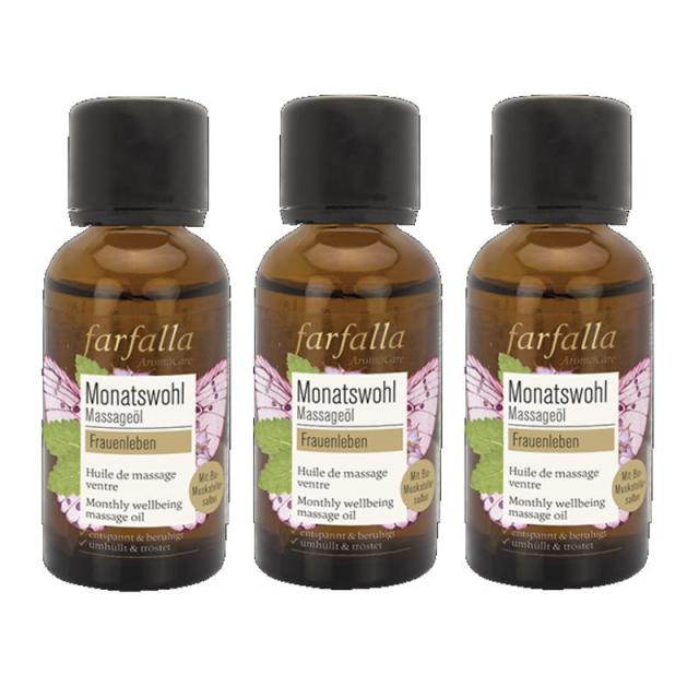 farfalla ファファラ　マンスリー　マッサージオイル　ウーマンフッド＜クラリセージ＞(30ml) ×3点セット