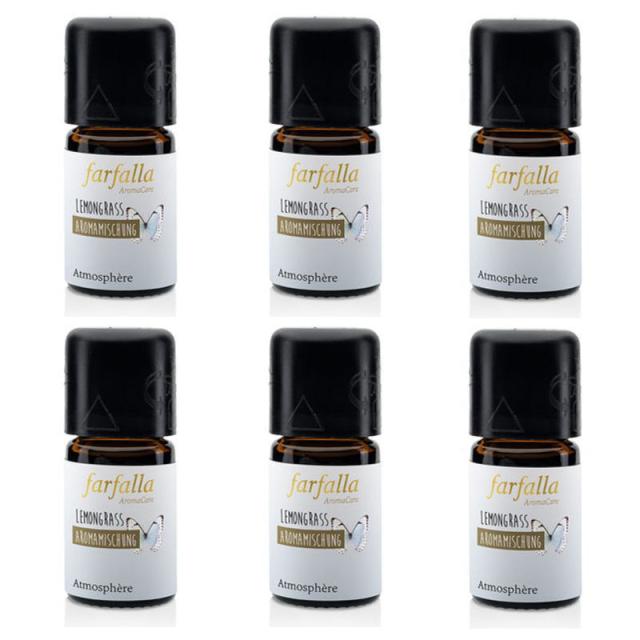 farfalla ファファラ　アロマブレンド　リフレッシュ＜レモングラス＞(5ml) ×6点セット