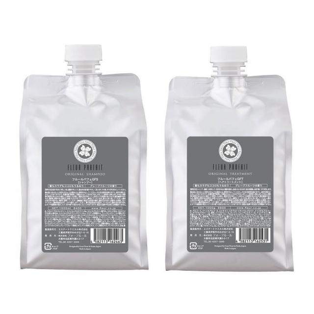 フォーフルール　フルールパフェ　　グレープフルーツシャンプー　1000ml グレープフルーツトリートメント1000gセット