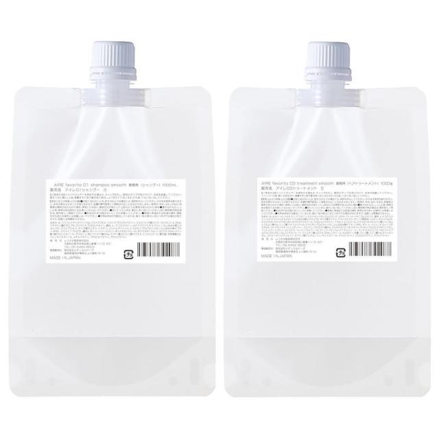 ムコタ 　アイレファブリット　01シャンプーS(1000ml) 03トリートメントS(1000g)リフィルセット