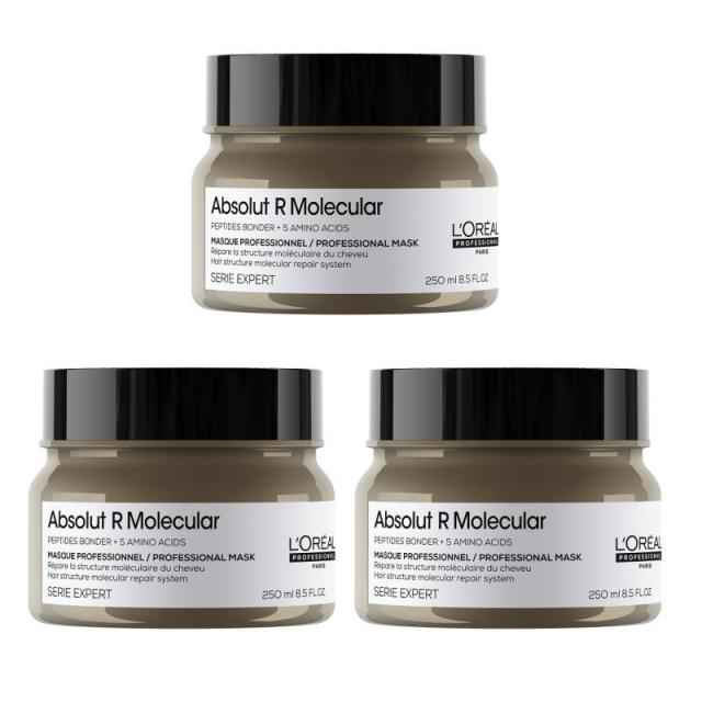 ロレアル プロフェッショナル  セリエ エクスパート 　 アブソルート　R　モレキュラー　マスク　250ml  ×3点セット