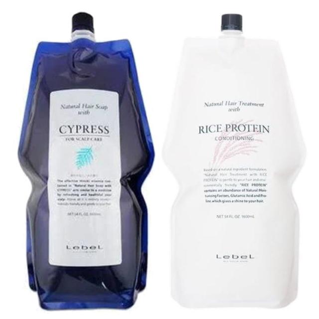 ルベル　ナチュラル ヘア ソープ ウィズ CYd(1600ml) トリートメント ウィズ RP　(1600ml) リフィルセット