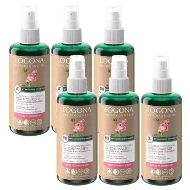 LOGONA ロゴナ　モイスチャライジング　フェイシャルトナー(ローズ＆ハマメリス)(150ml)×6点セット