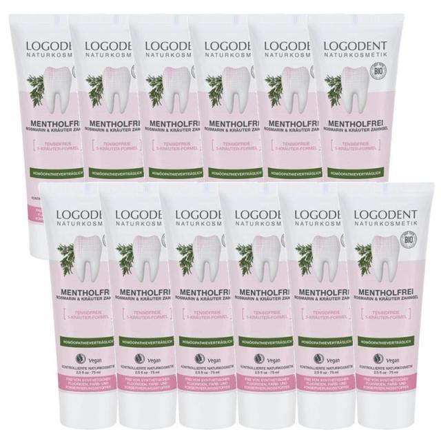LOGONA ロゴナ　ローズマリー＆セージ・はみがきジェル(75ml)×12点セット