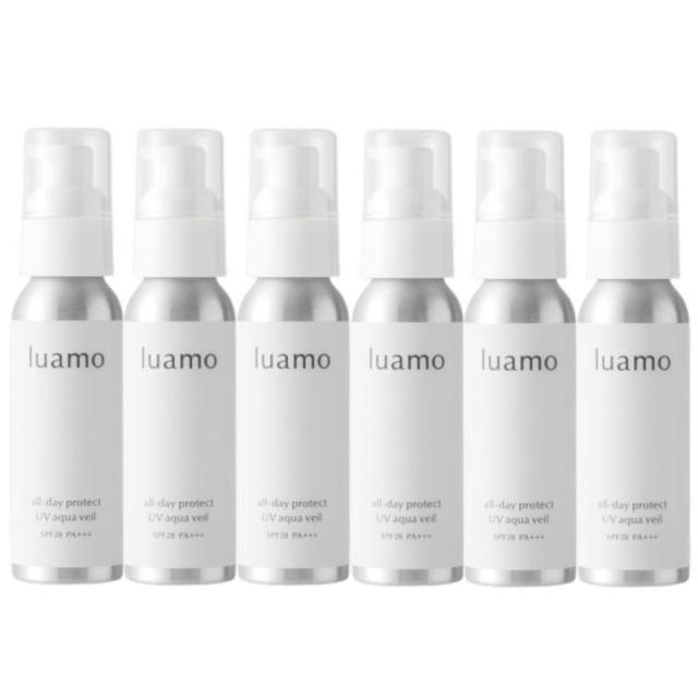 ルアモ　オールデイプロテクトUVアクアヴェール  SPF28　PA＋＋＋(50g)×6点セット