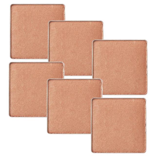 【クリックポストで送料無料】ルアモ　ナチュラルアイカラー コッパーオレンジ (レフィル1.4ｇ)×6点セット