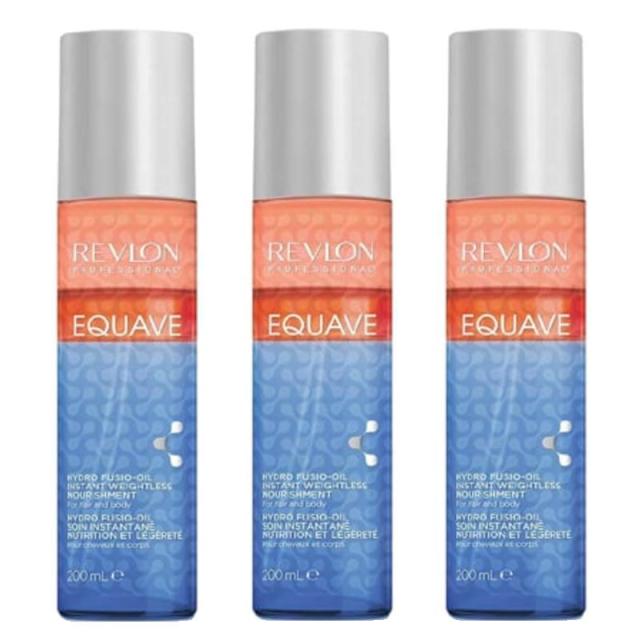 REVLON レブロン イクエイブ スリーフェイズ ハイドロフュージオオイル 200ml【×3点セット】