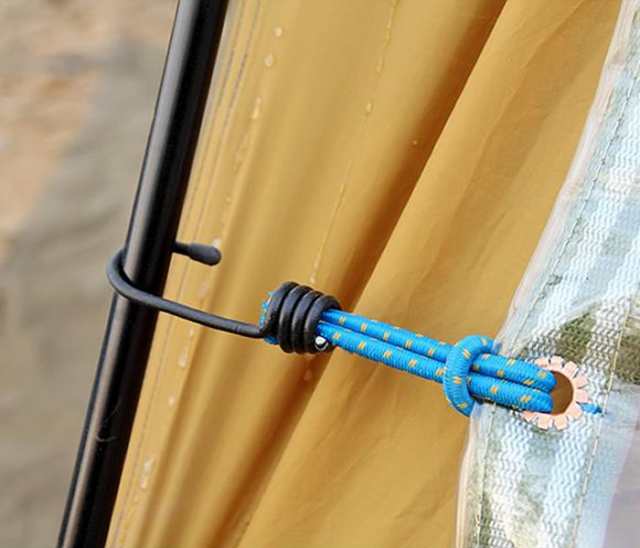 張綱ストレッチコード テント タープ キャンプに 15cm ラテックス材質 ロープのゆるみ防止に フック 3本セット SEL15CSET3の通販はau  PAY マーケット - ライフパワーショップ