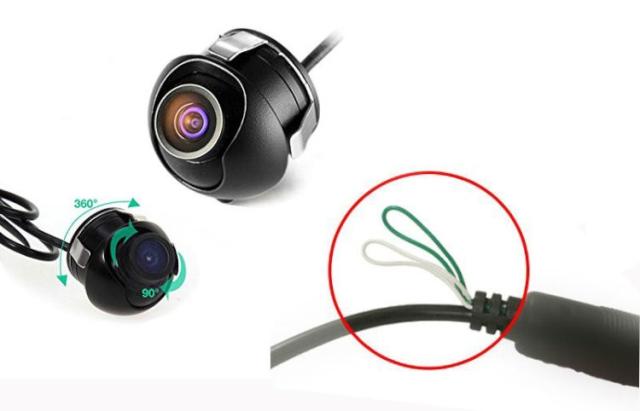 超小型バックカメラ4台付き 9インチ4分割モニターセット 埋め込みタイプCMOSカメラ4台 防水IP67 正像／鏡像切替 MN90A0114SET4_5