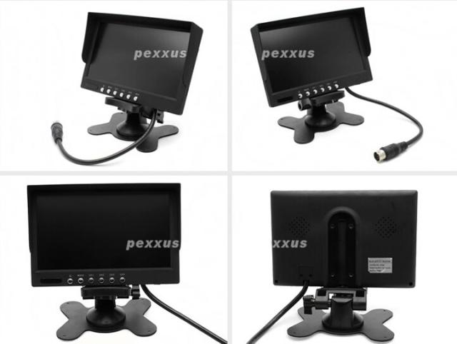 7in液晶管する 写真器・有線テレビ仕かける買いもとめる可 12V/24V兼用 重機 貨物自動車 画面取り分ける役立つことで4画面、2画面、全画面の取り分ける書きあらわす MN70