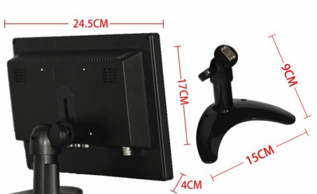 オンダッシュモニター 10インチ メディアプレーヤー機能 IPS液晶 HDMI
