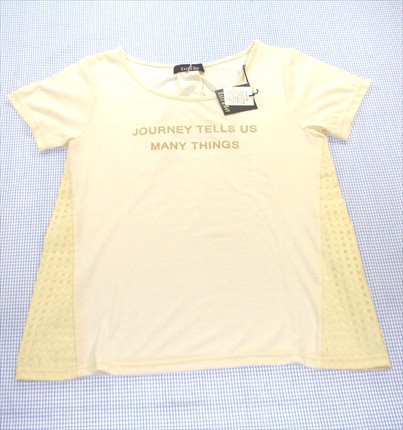 イーストボーイ EAST BOY 半袖Tシャツ 9号 新品 160cm ベージュ系 トップス ジュニア レディース 子供服 中古｜au PAY  マーケット