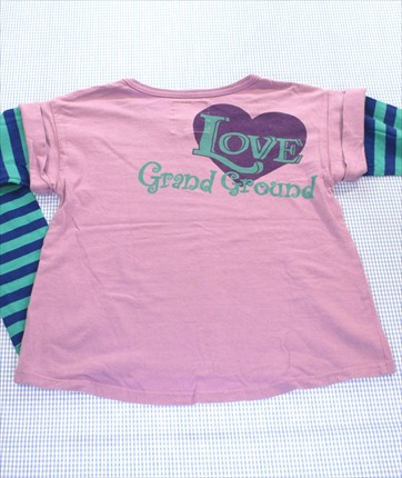 グラグラ Grand Ground 長袖ｔシャツ ロンｔ 1cm 紫 緑系 パンダ ボーダー トップス キッズ 女の子 子供服 通販 買い取り の通販はau Pay マーケット リサイクル子供服ねこのて