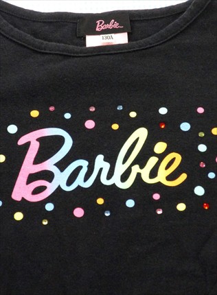 バービー Barbie 長袖Tシャツ 130cm トップス 女の子 キッズ 子供服 中古