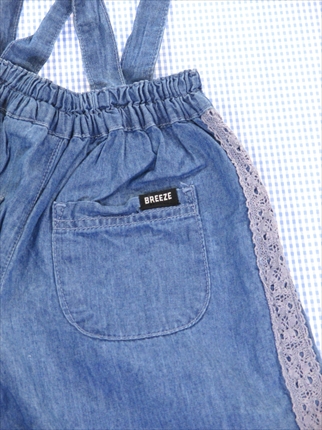 ブリーズ Breeze サロペット パンツ 100cm 紺系 無地 ソフトデニム ボトムス 女の子 キッズ 子供服 通販 買い取りの通販はau Pay マーケット リサイクル子供服ねこのて