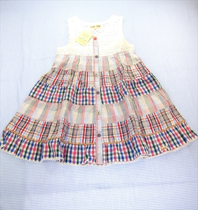 チップトリップ Chip Trip ワンピース ノースリーブ 130cm 新品 白系 レース チェック 女の子 オールインワン キッズ 子供服 通販 買い取の通販はau Pay マーケット リサイクル子供服ねこのて