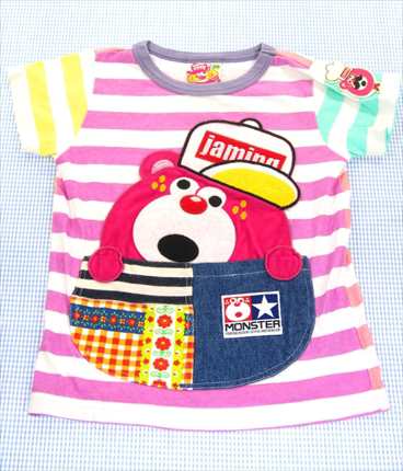 ジャム Jam Tシャツ 半袖 110cm 白 紫系 クマ ボーダー 女の子 トップス キッズ 子供服 通販 買い取りの通販はau Pay マーケット リサイクル子供服ねこのて