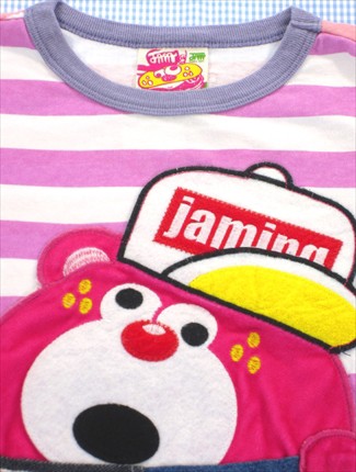 ジャム Jam Tシャツ 半袖 110cm 白 紫系 クマ ボーダー 女の子 トップス キッズ 子供服 通販 買い取りの通販はau Pay マーケット リサイクル子供服ねこのて