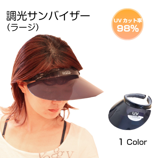 送料無料 調光サンバイザー ラージサイズ サンバイザー テニス ゴルフ レディース Whb 色が変わる調光バイザー 黒 汗取りパイル の通販はau Pay マーケット ホワイトビューティー 紫外線対策グッズ